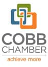 Interlocking squares with the words 'Cobb Chamber. Achieve more' underneath. 