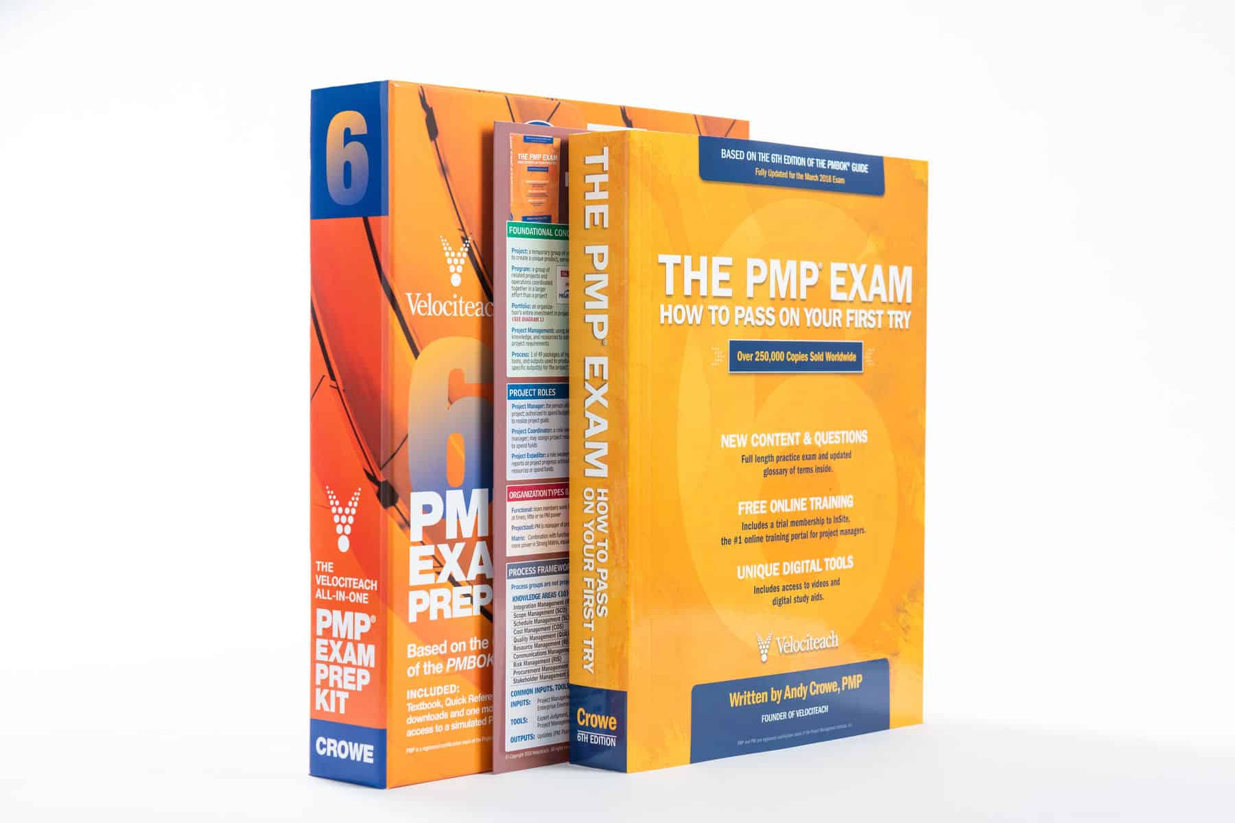 Cover of pmp exam study books
