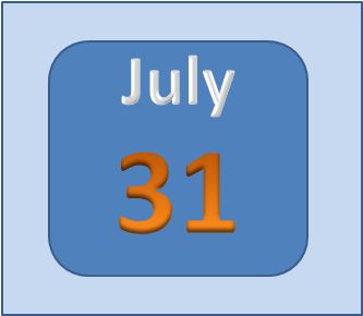 July 31 is the date of the new PMP Exam