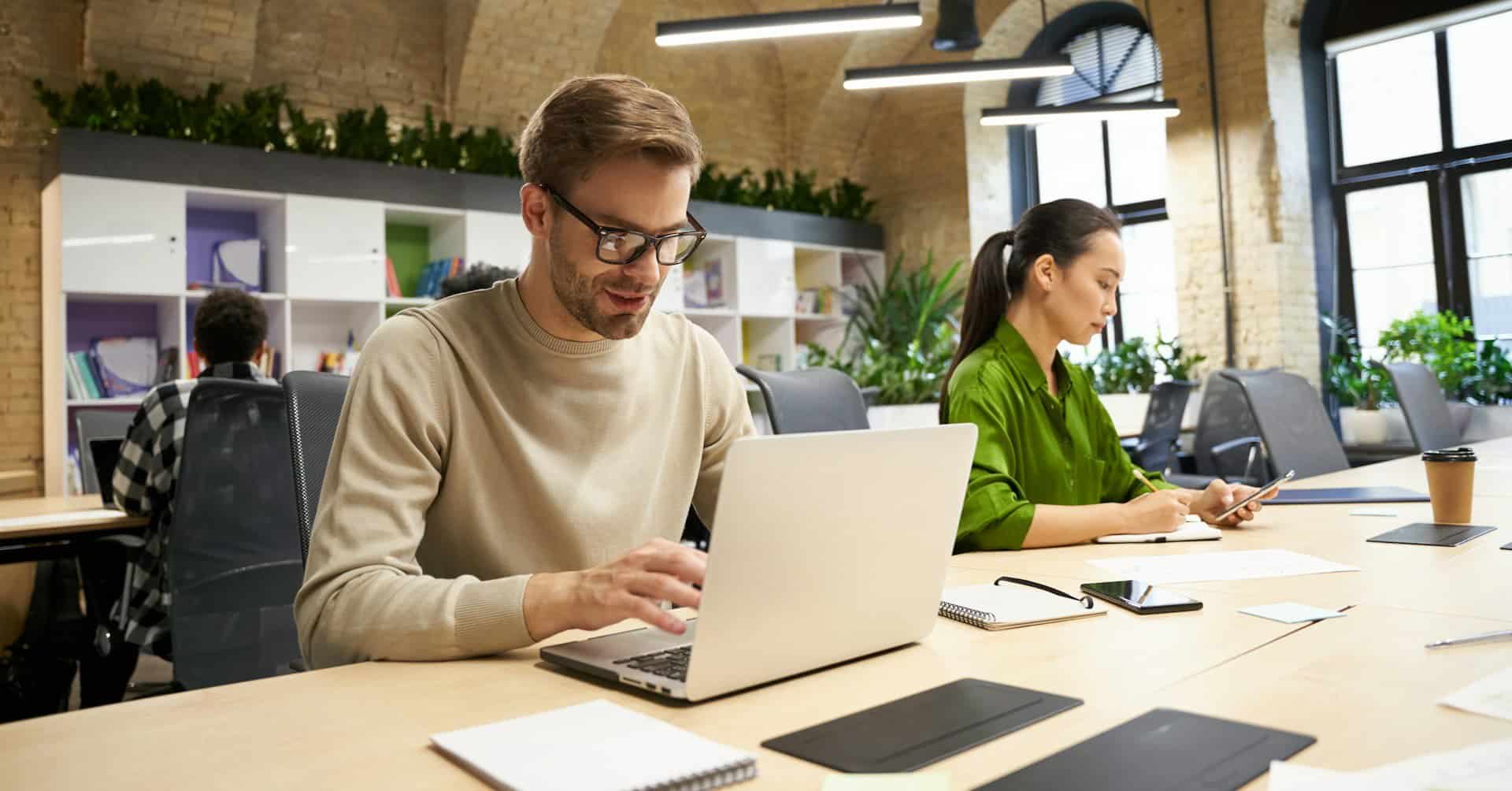 man on laptop