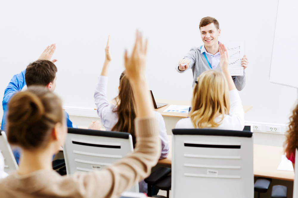classroom participating in Velociteach corporate training