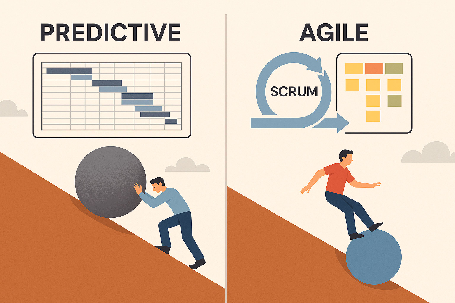 Predictive vs Agile project planning